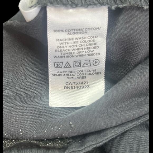 Loft Pants Womens Size XSP Gray Pleated Draw String Pockets - Picture 5 of 5